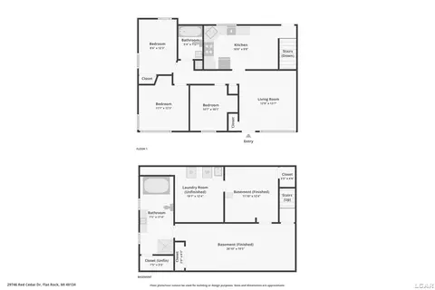 Floorplan - 29746 Red Cedar, Flat Rock, MI 48134 photo 3 of 3