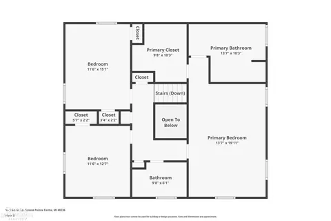 Floorplan - 55 Stanton, Grosse Pointe Farms, MI 48236 photo 2 of 4