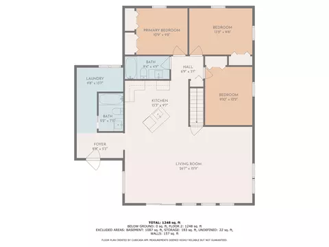 Floorplan - 1836 Linksview, Gladwin, MI 48624 photo 2 of 3