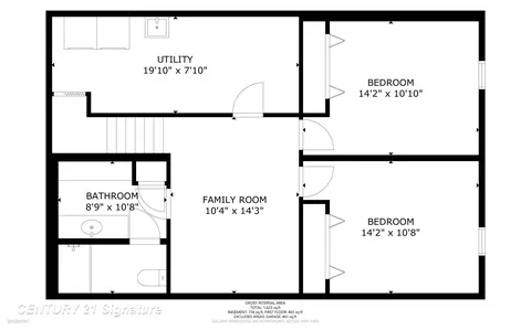 Floorplan - 824 Gerald, Flushing, MI 48433 photo 3 of 8