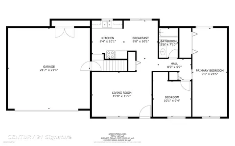 Floorplan - 824 Gerald, Flushing, MI 48433 photo 2 of 8