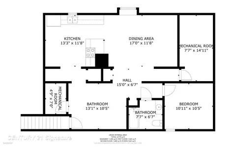 Floorplan - 3902 Cuthbertson, Flint, MI 48507 photo 3 of 5