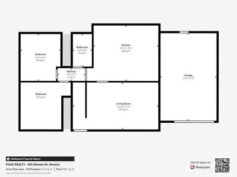 Floorplan - 809 Stevens, Owosso, MI 48867 photo 1 of 3