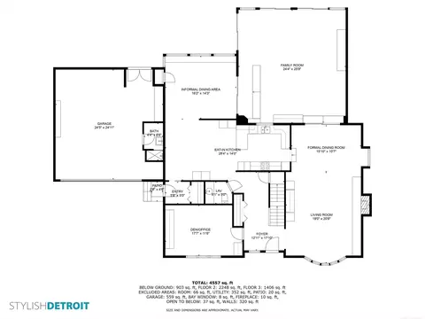 Floorplan - 1131 Audubon, Grosse Pointe Park, MI 48230 photo 1 of 3