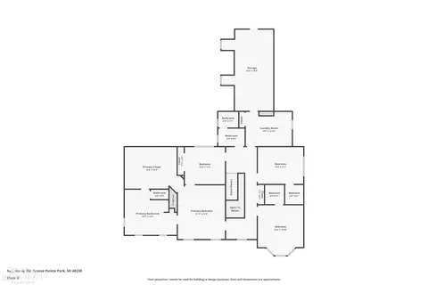 Floorplan - 825 Bishop, Grosse Pointe, MI 48230 photo 2 of 4