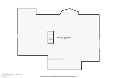 Floorplan - 825 Bishop, Grosse Pointe, MI 48230 photo 3 of 4