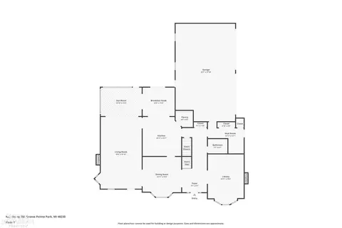 Floorplan - 825 Bishop, Grosse Pointe, MI 48230 photo 1 of 4