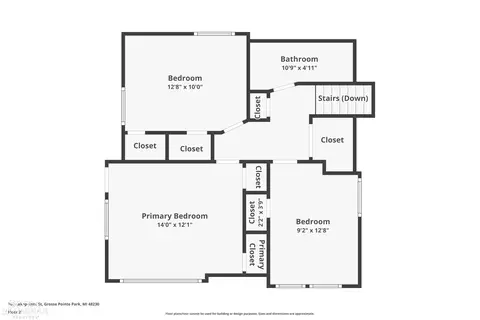 Floorplan - 709 Lakepointe, Grosse Pointe Park, MI 48230 photo 2 of 4