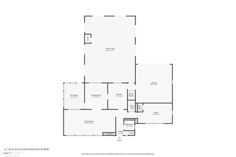Floorplan - 709 Lakepointe, Grosse Pointe Park, MI 48230 photo 1 of 4