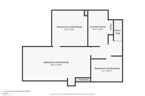 Floorplan - 709 Lakepointe, Grosse Pointe Park, MI 48230 photo 3 of 4