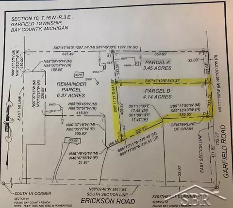 Vacant Land Garfield #V/L PARCEL B GARFIELD, Pinconning, MI 48634