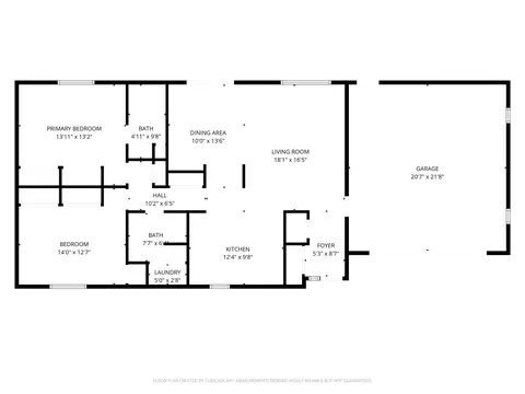 Floorplan - 601 Kemp, Gladwin, MI 48624 photo 1 of 1