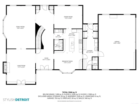 Floorplan - 4 Cameron, Grosse Pointe, MI 48230 photo 1 of 4