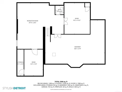 Floorplan - 4 Cameron, Grosse Pointe, MI 48230 photo 3 of 4