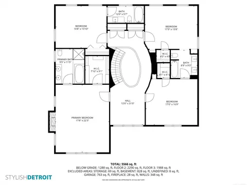 Floorplan - 4 Cameron, Grosse Pointe, MI 48230 photo 2 of 4