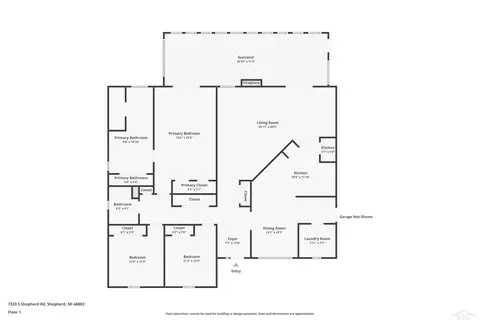 Floorplan - 7333 S Shepherd, Shepherd, MI 48883 photo 1 of 1