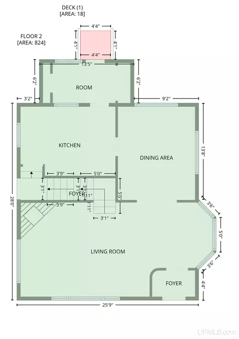 Floorplan - 607 N Fourth, Ishpeming, MI 49849 photo 5 of 7
