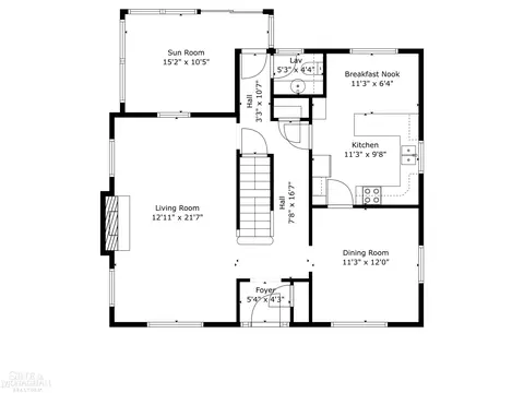 Floorplan - 410 Roland, Grosse Pointe Farms, MI 48236 photo 1 of 4