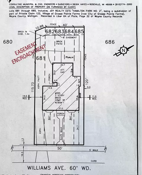 Floorplan - 265 Williams, Grosse Pointe Farms, MI 48236 photo 4 of 4