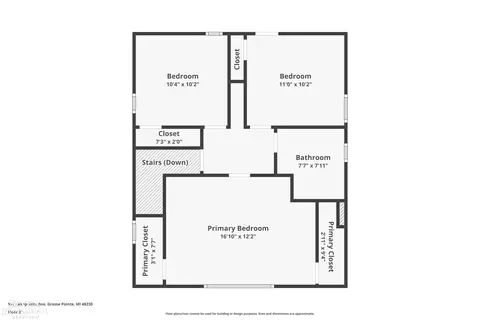 Floorplan - 976 Lakepointe, Grosse Pointe Park, MI 48230 photo 2 of 4