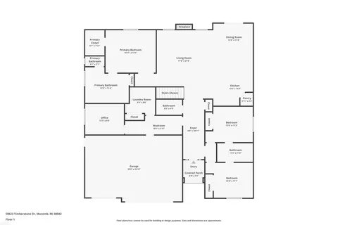 Floorplan - 50623 Timberstone, Macomb, MI 48042 photo 1 of 3