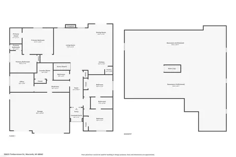 Floorplan - 50623 Timberstone, Macomb, MI 48042 photo 3 of 3