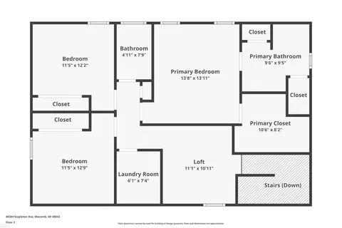Floorplan - 48284 Stapleton, Macomb, MI 48042 photo 2 of 3
