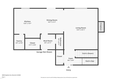Floorplan - 48284 Stapleton, Macomb, MI 48042 photo 1 of 3