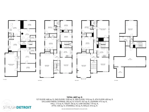 Floorplan - 943 Harcourt, Grosse Pointe, MI 48230 photo 5 of 5