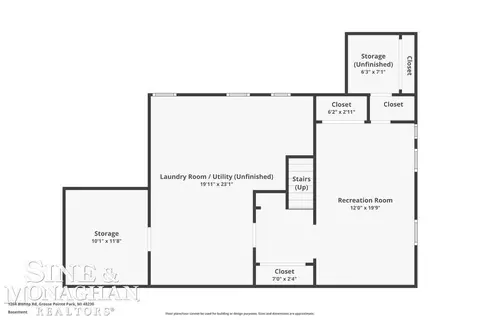 Floorplan - 1264 Bishop, Grosse Pointe Park, MI 48230 photo 3 of 5