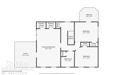 Floorplan - 1264 Bishop, Grosse Pointe Park, MI 48230 photo 2 of 5