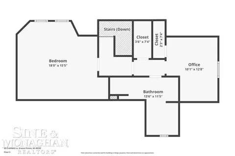 Floorplan - 30 Cranford, Grosse Pointe, MI 48230 photo 3 of 5