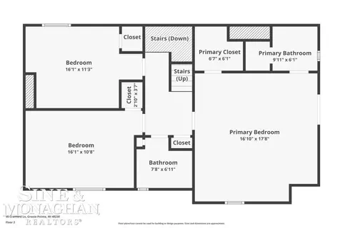 Floorplan - 30 Cranford, Grosse Pointe, MI 48230 photo 2 of 5
