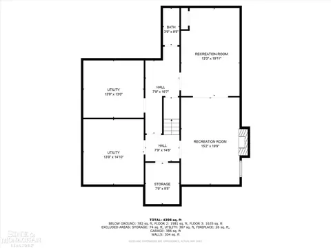 Floorplan - 552 Middlesex, Grosse Pointe Park, MI 48230 photo 3 of 4
