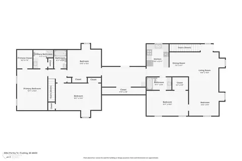 Floorplan - 8454 Wesley, Flushing, MI 48433 photo 2 of 4