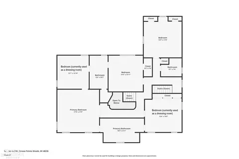 Floorplan - 551 Renaud, Grosse Pointe Woods, MI 48236 photo 2 of 3