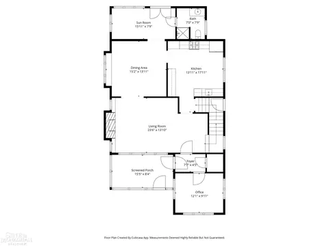 Floorplan - 1425 Bishop, Grosse Pointe Park, MI 48230 photo 1 of 5
