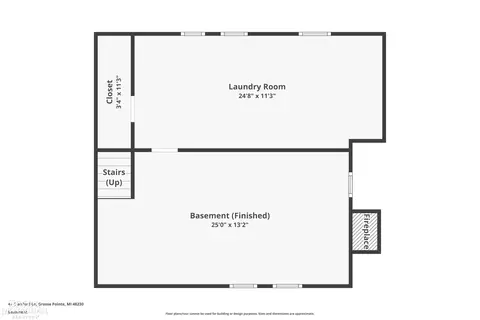 Floorplan - 47 Cranford, Grosse Pointe, MI 48230 photo 4 of 5