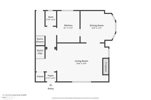 Floorplan - 47 Cranford, Grosse Pointe, MI 48230 photo 1 of 5