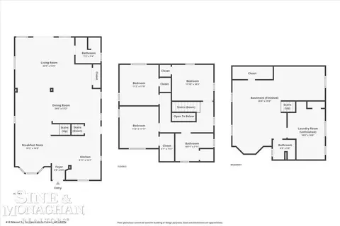 Floorplan - 412 Manor, Grosse Pointe Farms, MI 48236 photo 4 of 4