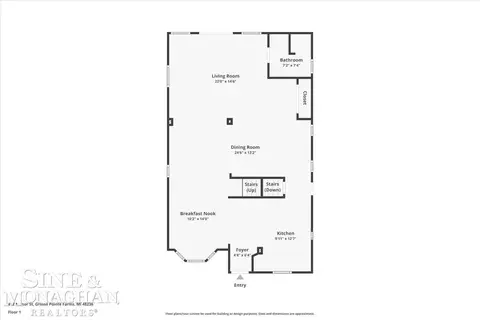 Floorplan - 412 Manor, Grosse Pointe Farms, MI 48236 photo 1 of 4