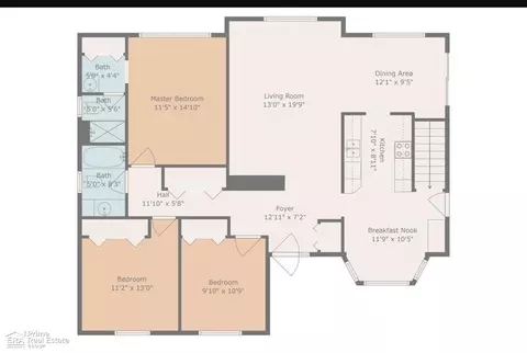Floorplan - 620 Carpenter, Flushing, MI 48433 photo 1 of 2