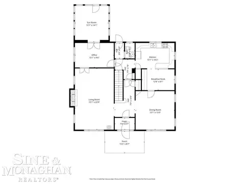 Floorplan - 1037 Yorkshire, Grosse Pointe Park, MI 48230 photo 2 of 5