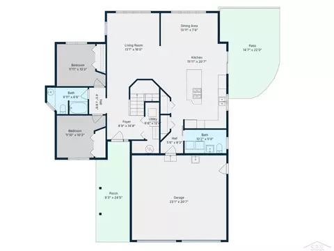 Floorplan - 1636 E Siebert, Midland, MI 48642 photo 3 of 4