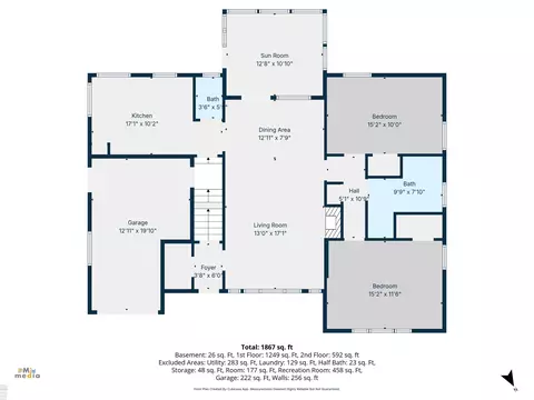 Floorplan - 59 Hall, Grosse Pointe Farms, MI 48236 photo 1 of 3