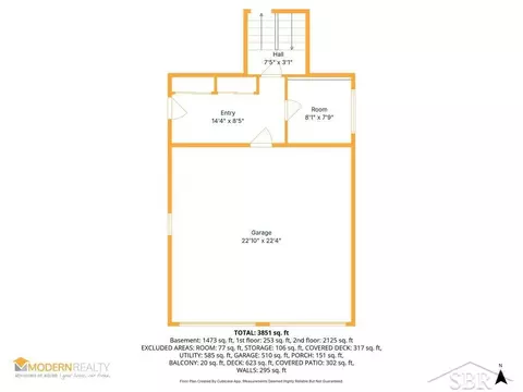 Floorplan - 3343 E Ryan, Midland, MI 48642 photo 2 of 4