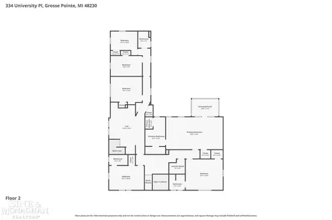 Floorplan - 334 University, Grosse Pointe, MI 48236 photo 2 of 3