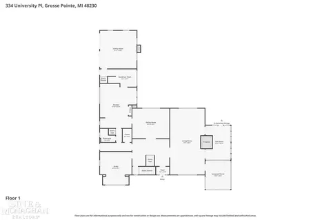 Floorplan - 334 University, Grosse Pointe, MI 48236 photo 1 of 3