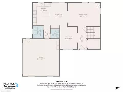 Floorplan - 1201 Yule, Leonard, MI 48367 photo 2 of 4