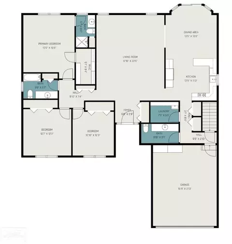 Floorplan - 52415 Ridgeway, Macomb, MI 48042 photo 1 of 2
